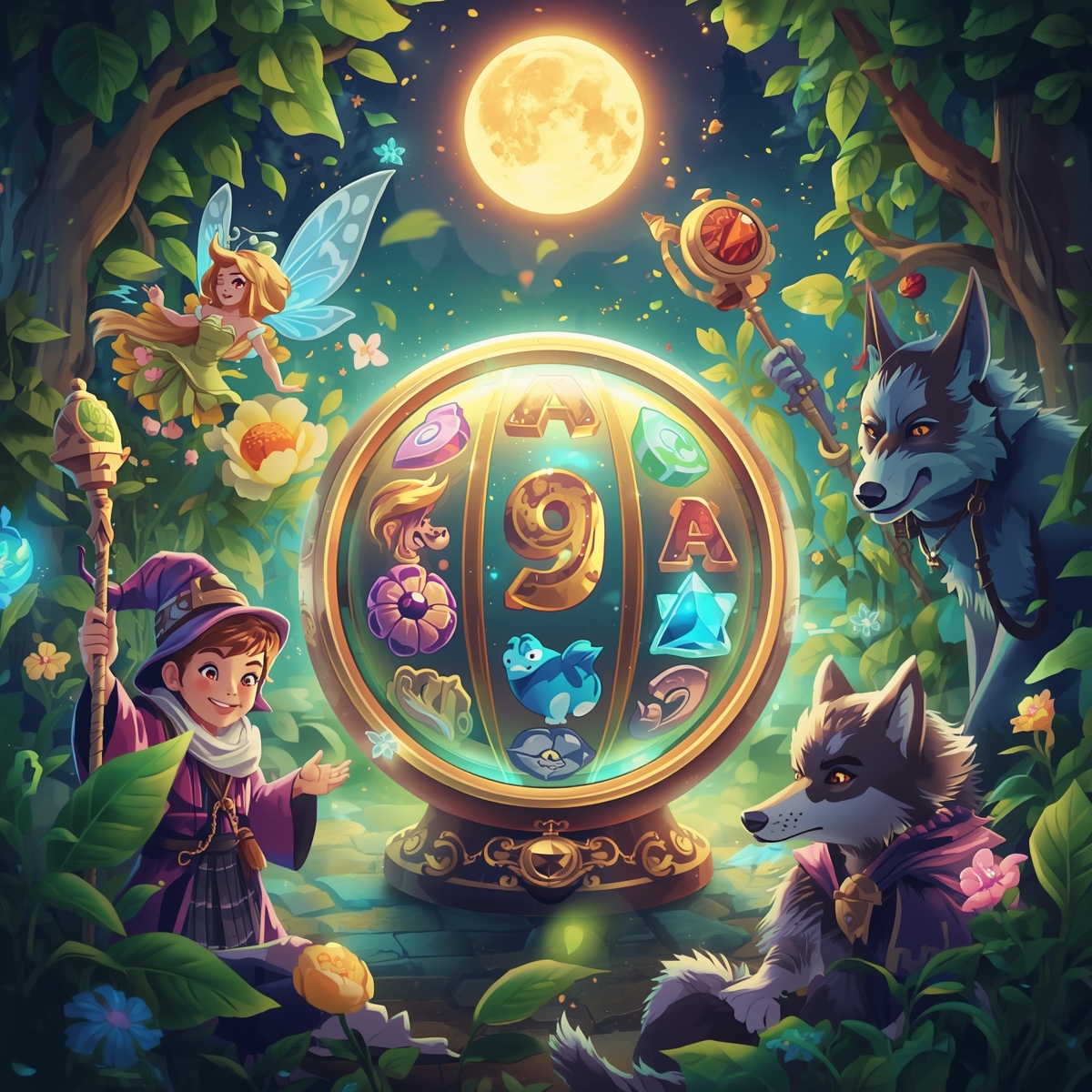 Fantasy social casino setting